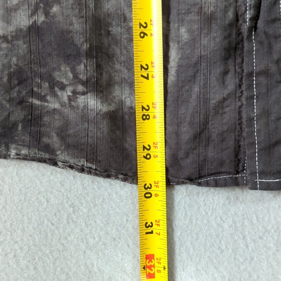 Eighty Eight Mens Large Button Down Shirt Tie Dye Angel Wings Graphic Print Y2K - Picture 8 of 9